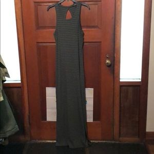 Army green maxi dress